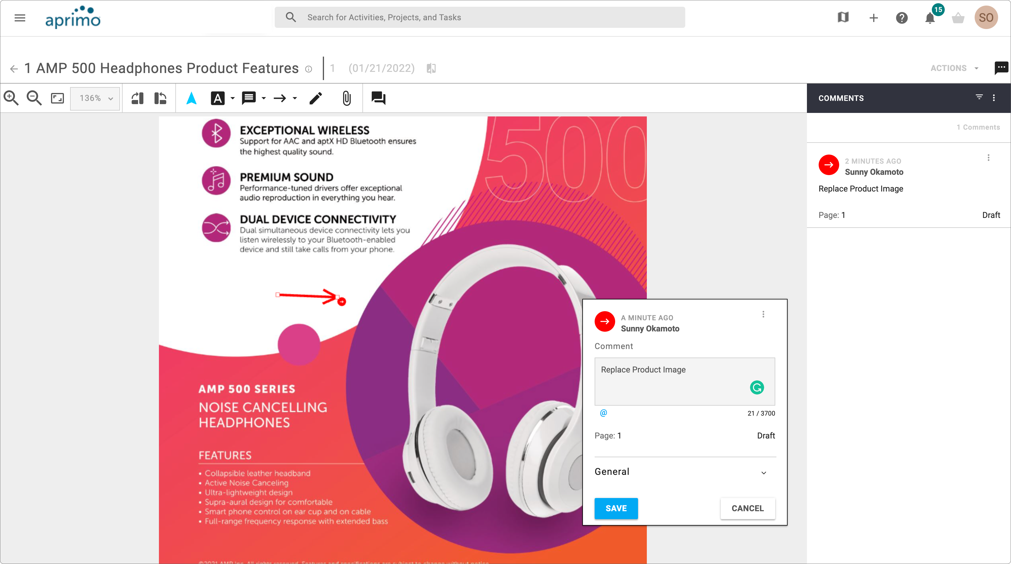 screenshot of Aprimo Digital Asset Management
